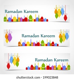 Ramadan flyer background with Ramadan Kareem