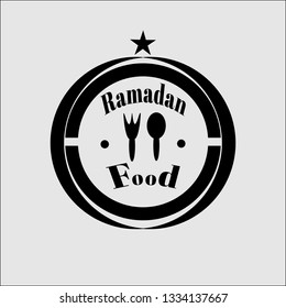 Ramadan Food Logo Simple Vector
