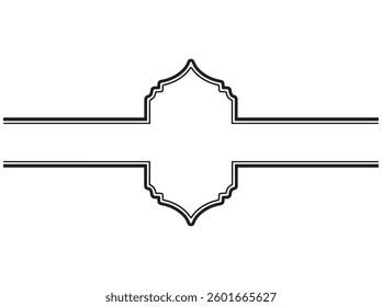 Ramadan Frame Outline Background Illustration