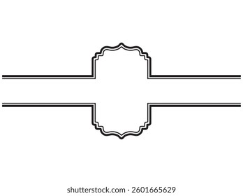 Ramadan Frame Outline Background Illustration