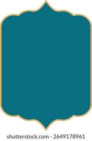Ramadan-Rahmenformen. Goldener Rand mit Muster für Banner. Islamische Luxus-Design-Elemente für Dekoration Vintage Vektor-Vorlagen.