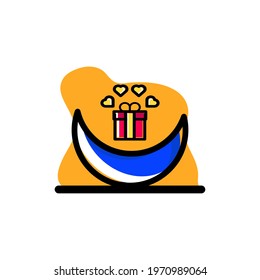 Ramadan Gift Vector Illustration Design Conceptual Icon eps10 great for any purposes
