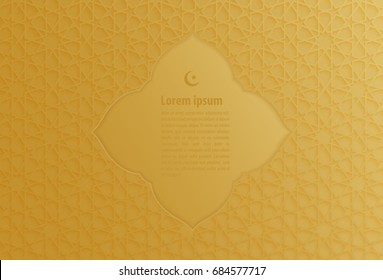 ramadan gold backgrounds vector,Ramadan kareem with arabic pattern background