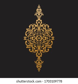 Decoración dorada de Ramadán, linterna oriental, linterna de pie, mezquita de fondo transparente. Símbolo islámico. Ilustración vectorial de existencias
