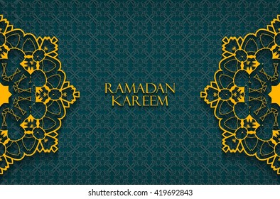 Ramadan graphic background. Vector illustration