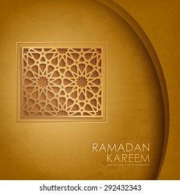 Ramadan graphic design, Ramadan Kareem means - Ramadan the Generous Month.