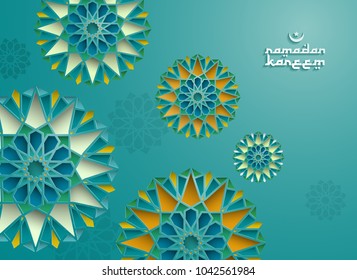 Ramadan graphic pattern background.