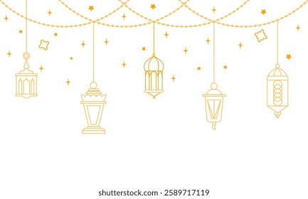 Ramadan graphics Design with a Crescent Moon and Elegant Islamic Patterns for Social Media Posts, Festival Banners, Posters, Flyers, Website Headers, and Greeting Card Designs.