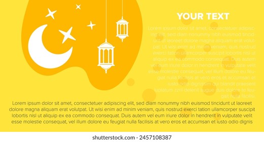 tarjeta de felicitación de ramadán con Plantilla de fondo de forma abstracta y espacio vacío para el diseño de texto