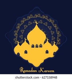 Ramadan greeting card design. Islamic ornament vector , persian ornament. -stock vector illustration