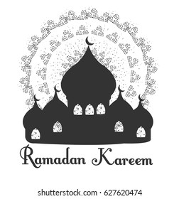 Ramadan greeting card design. Islamic ornament vector , persian motiff. -stock vector illustration