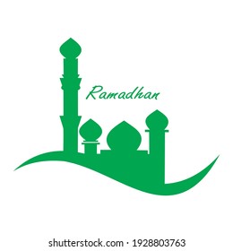 Ramadan greeting card. Ramadan Mubarak.ramadan ilustration mosque