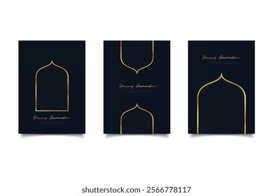 ramadan greeting card template design vector eps 10