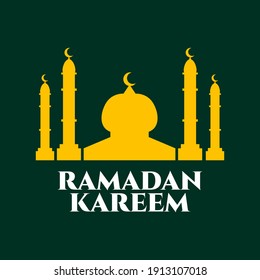 Ramadan-Grußkartenvektor, Social-Media-Postkarte