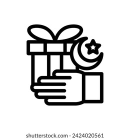 ramadan greeting icon or logo design isolated sign symbol vector illustration - high quality line style vector icon suitable for designers, web developers, displays and websites