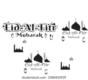 Ramadan greeting poster image, Beautiful lantern lamp on the beach with crescent moon on the night sky, 2024 Ramadan Kareem and Eid Mubarak silhoutte vector