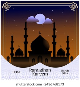 Ramadan greeting, social media post