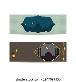 Fondo de saludos de Ramadán, elemento elegante para plantilla de diseño, lugar para tarjeta de saludo de texto y banner para Ramadan kareem. banner de fondo islámico