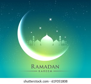 Ramadan greetings background, Elegant element for design template, place for text greeting card for Ramadan kareem