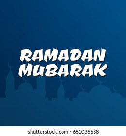 Ramadan hanging shiny lanterns poster. Ramadan Kareem illustration
