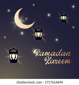 Ramadan Vektorillustration auf der Postkarte