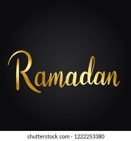Vector tipo tipografía de vacaciones de Ramadán