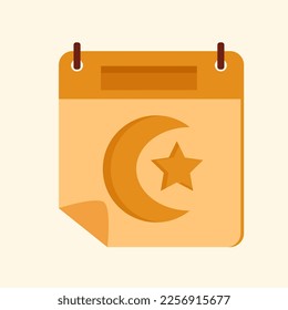 ramadan holy month calendar flat vector illustration-01