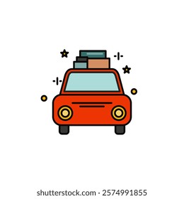 Ramadan homecoming car icon,islamic ramadan icon