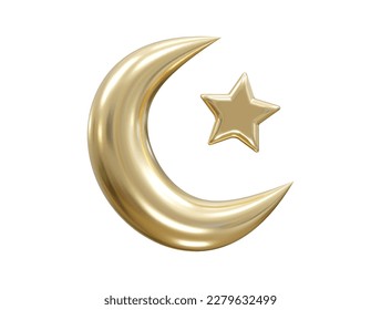 Ramadan icon 3d rendering vector illustration