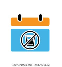 Ramadan icon. ramadan calendar vector on white background. not eating or drinking. event, breaking the fast together, time, fasting. Solid design style