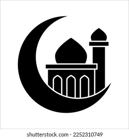 Ramadan icon Concept Vector. Islamic Logo Template Isolated on White Background. EPS 10