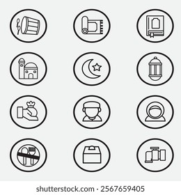 ramadan icon good for element design, moslem icon, ui design, web design, symbol etc