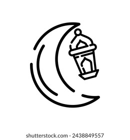 Ramadan Icon Line Vector Design