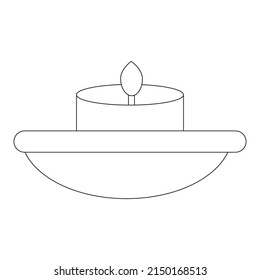 ilustración vectorial de línea de icono ramadan