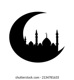 Ramadan icon moon and mosque is very useful for your design and application