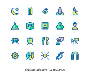 Ramadan Icon Pack (20) - Filled Style