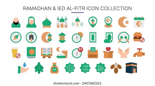 Ramadan Icon Pack suitable for website or apps icon purpose poster or social media