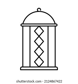 imagen de conjunto de iconos de ramadán con estilo de línea