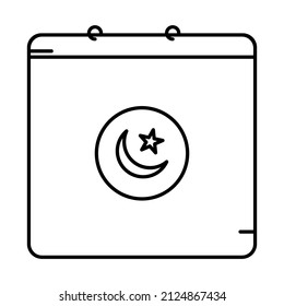 Rmadan-Icon-Set-Bild mit Linienstil