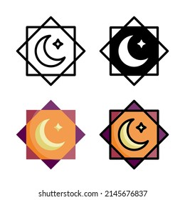 ramadan icon vector illustration logo template for website or mobile app