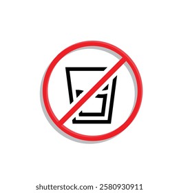 Ramadan icon. vector prohibited from eating and drinking on a white background. event, fasting time, time, fasting. Mixed design style