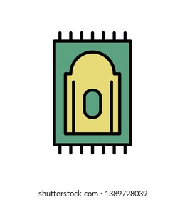 Ramadan icons. Muslim islam prayer and ramadan kareem thin line icons set. Modern flat style symbols isolated on white for infographics or web use. 
