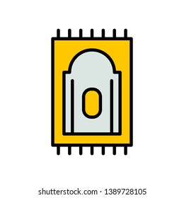 Ramadan icons. Muslim islam prayer and ramadan kareem thin line icons set. Modern flat style symbols isolated on white for infographics or web use. 