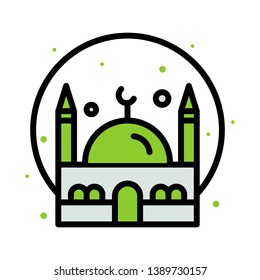 Ramadan icons. Muslim islam prayer and ramadan kareem thin line icons set. Modern flat style symbols isolated on white for infographics or web use. 