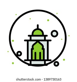 Ramadan icons. Muslim islam prayer and ramadan kareem thin line icons set. Modern flat style symbols isolated on white for infographics or web use. 