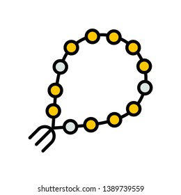 Ramadan icons. Muslim islam prayer and ramadan kareem thin line icons set. Modern flat style symbols isolated on white for infographics or web use. 