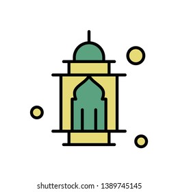 Ramadan icons. Muslim islam prayer and ramadan kareem thin line icons set. Modern flat style symbols isolated on white for infographics or web use. 