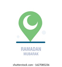 Ramadan icons. Muslim islam prayer and ramadan kareem thin line icons set. Modern flat style symbols isolated on white for infographics or web use. 