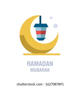 Ramadan icons. Muslim islam prayer and ramadan kareem thin line icons set. Modern flat style symbols isolated on white for infographics or web use. 