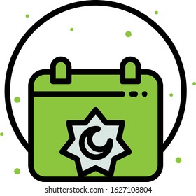 Ramadan icons. Muslim islam prayer and ramadan kareem thin line icons set. Modern flat style symbols isolated on white for infographics or web use. 